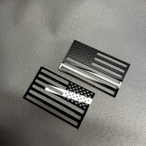 2x AMERIKANSK FLAGGA Patriot bilmärken Fender emblem dekaler Anpassad USA-flagga bild 14