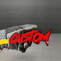 Custom Acrylic Car Name Emblem Text Badge - MULTI COLOR - Customized Text Name! Pick a Font, Size & Colors Car-Safe Adhesive