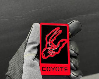 5.0 Coyote Custom Car Abzeichen Heckklappe Emblem Grill Halterung Abzeichen - Stamm Agressive Racing