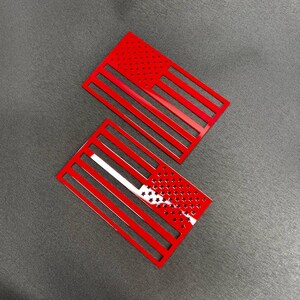 2x AMERIKANSK FLAGGA Patriot bilmärken Fender emblem dekaler Anpassad USA-flagga bild 15