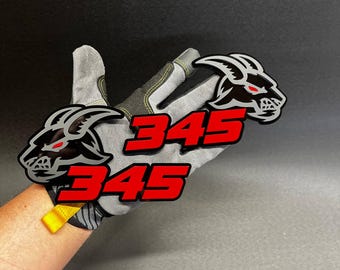 Angry Alpha Goat 345 Car Badges Fender Emblems - Aggressive Racing style