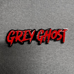 Gray Ghost 3D Text Car Grill Holder Name Fender Emblem Car Badge Trunk mount Customized Text