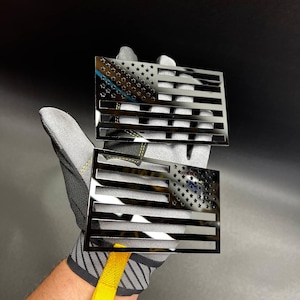 2x AMERIKANSK FLAGGA Patriot bilmärken Fender emblem dekaler Anpassad USA-flagga bild 11