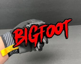 Emblema personalizzato 3D con testo Sasquatch Bigfoot per auto (1 pezzo) – Adesivo per auto in acrilico multicolore Sport Offroad 4x4 Truck