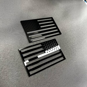 2x AMERIKANSK FLAGGA Patriot bilmärken Fender emblem dekaler Anpassad USA-flagga bild 13