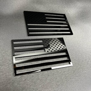 2x AMERIKANSK FLAGGA Patriot bilmärken Fender emblem dekaler Anpassad USA-flagga bild 10