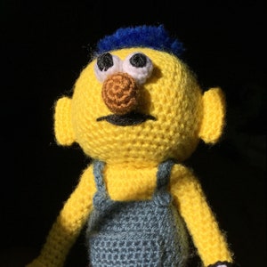 PDF PATTERN Don&#39;t Hug Me I&#39;m Scared: Yellow Guy Amigurumi Crochet Stuffed Animal Doll
