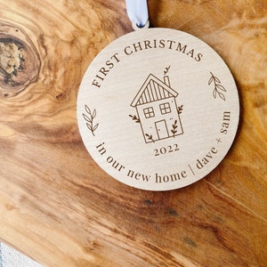 First Christmas Married Ornament, Newlywed Ornament, First Christmas Ornament, Housewarming Gift, Wedding Gift, New House Gift