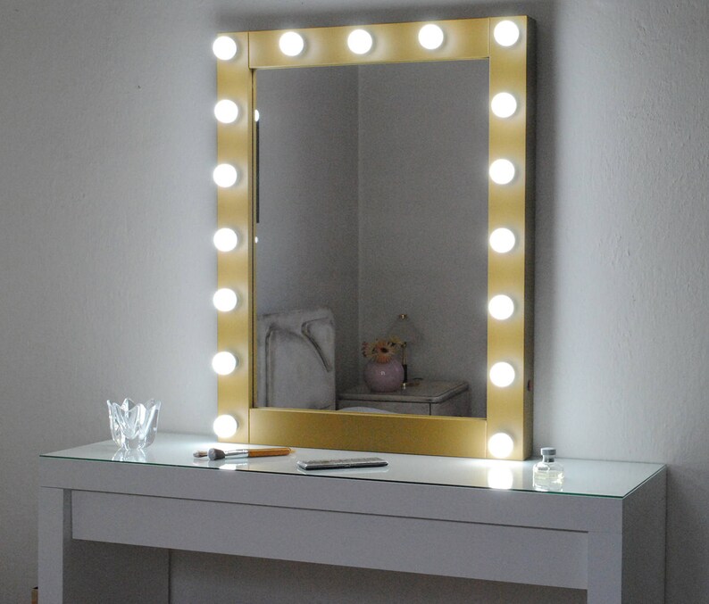 Hollywood Vanity Mirror With Lights Make Up Wall Hanging Bulbs Not Included