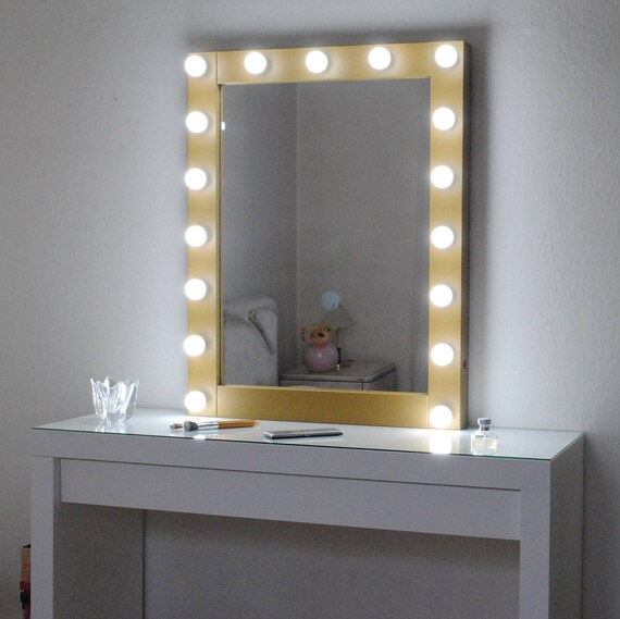 Hollywood Vanity Mirror With Lights Make Up Wall Hanging Bulbs Not Included