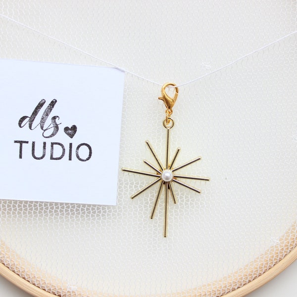 Pearl Star Planner Charm for agenda, midori...