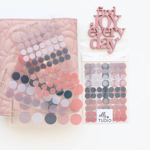 Set de pegatinas topos para agenda