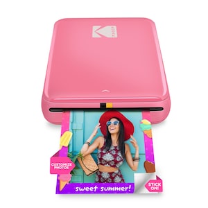 Kodak Step Mobile Instant Photo Printer 2x3&quot; (Pink), Compatible with iOS, Android & Bluetooth