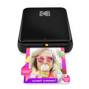 Kodak Step Mobile Instant Photo Printer 2x3&quot; (Black), Compatible with iOS, Android & Bluetooth