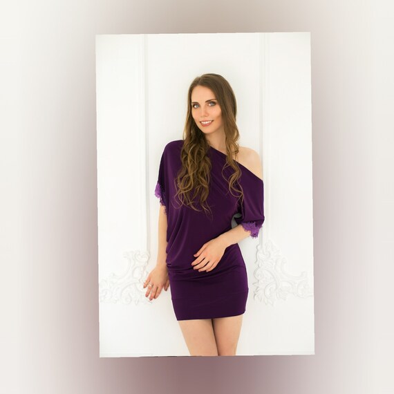 Dark Purple Dress Purple Lace Dress Purple Bridesmaid Dress Etsy