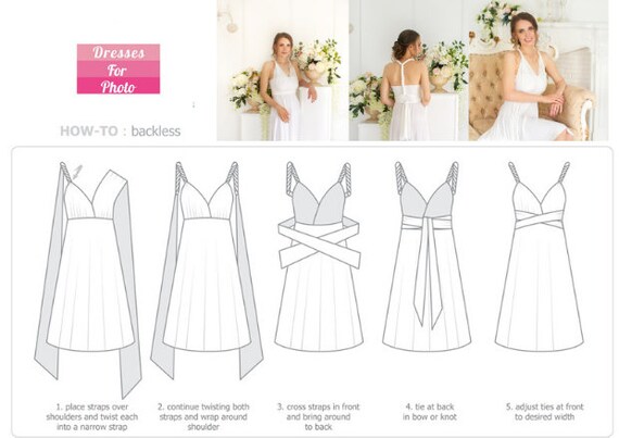 ways to wear convertible bridesmaid dress