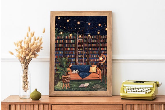 Girls' Room: Acrylic Bookshelves & a Library Wall - Pepper Design Blog