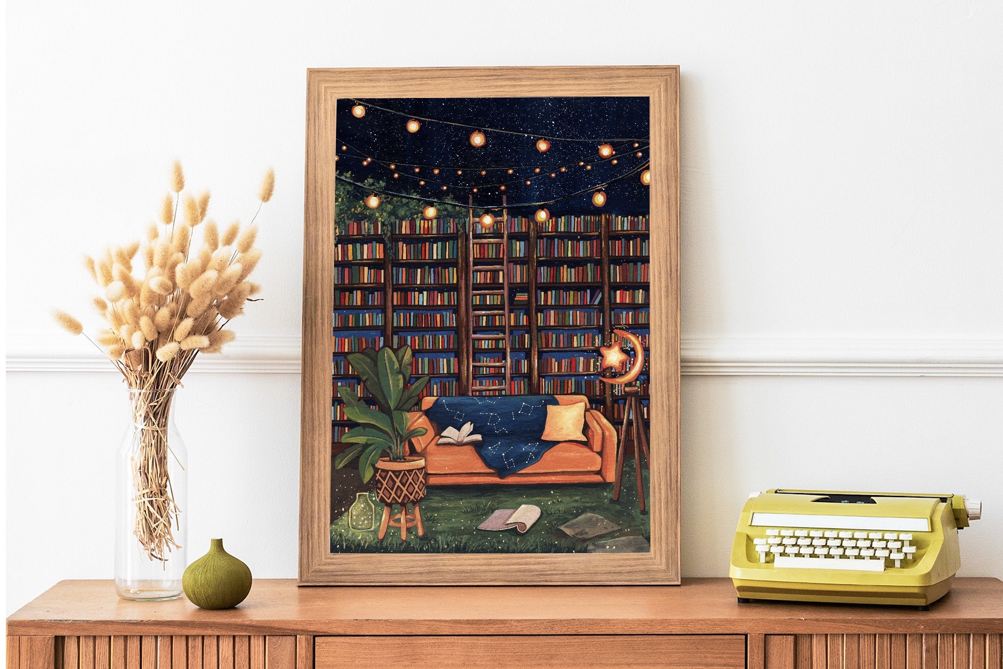 Library Printed, Office Canvas, Book Wall Art, Open Book Canvas, Book Pages  Wall Art, School Canvas, Reading Room Canvas, 