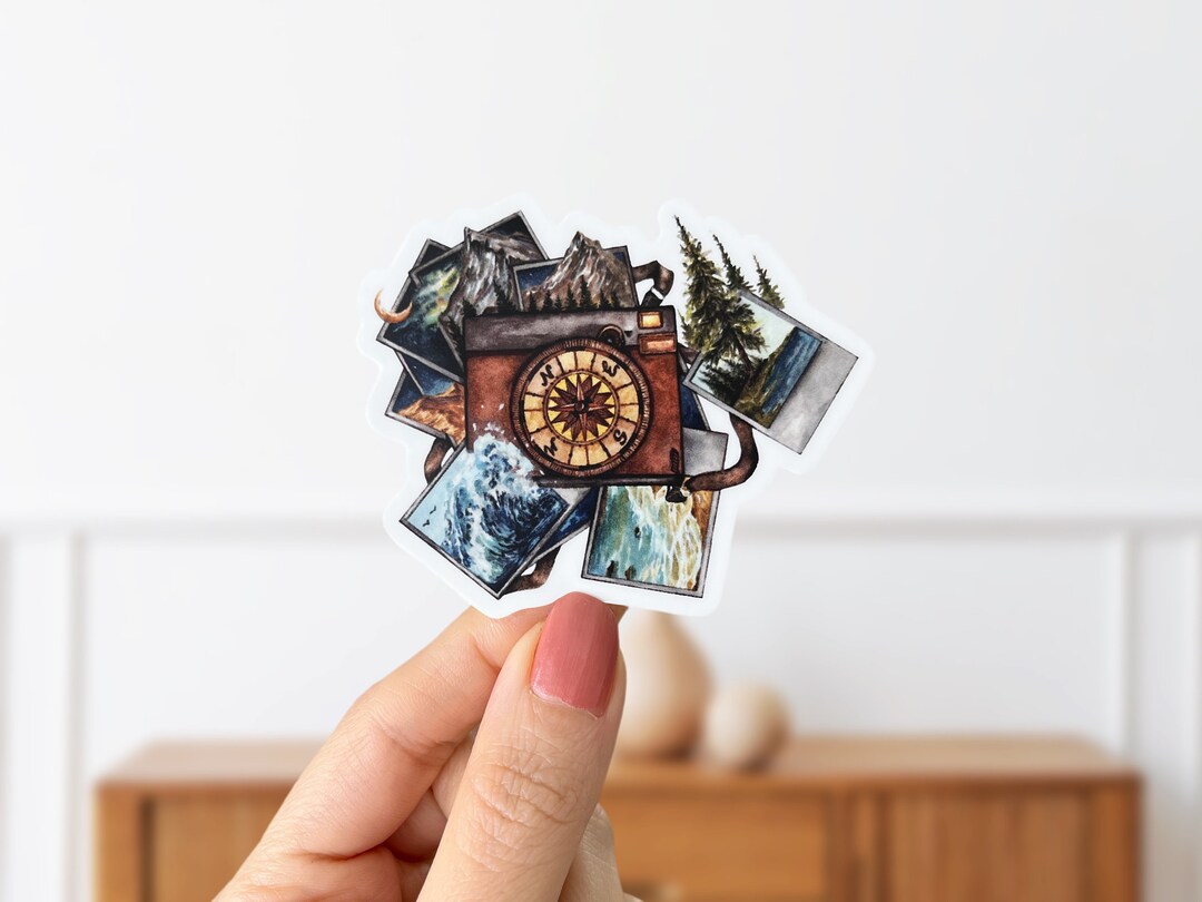 Retro Camera Vinyl Sticker: Outdoorsy Nature Photography - Etsy