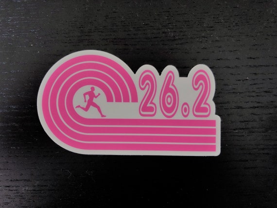 26.2 Marathon Decal Sticker Runner Run *NEW Design 6/"