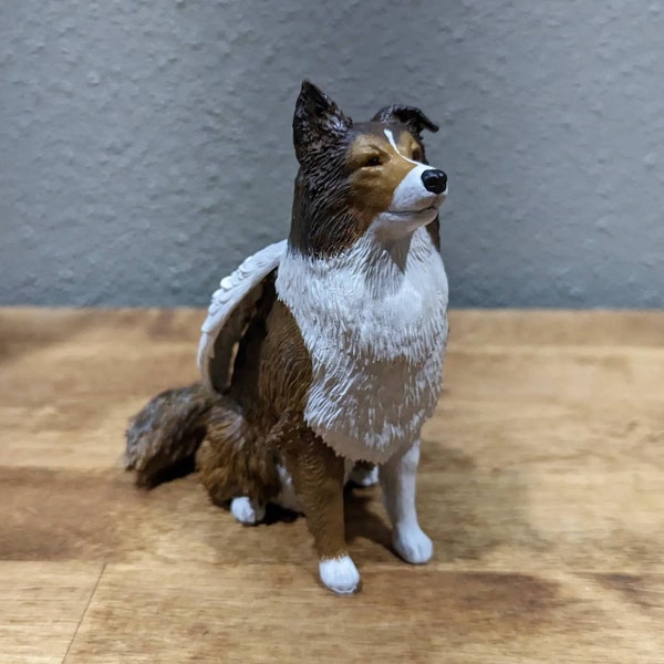 Custom handpainted resin dog figurine