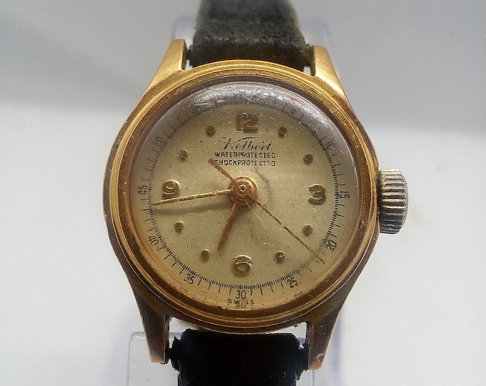 Kelbert Watch, 1940's Vintage Watch Art Deco, Gold Filled, Swiss Made ...