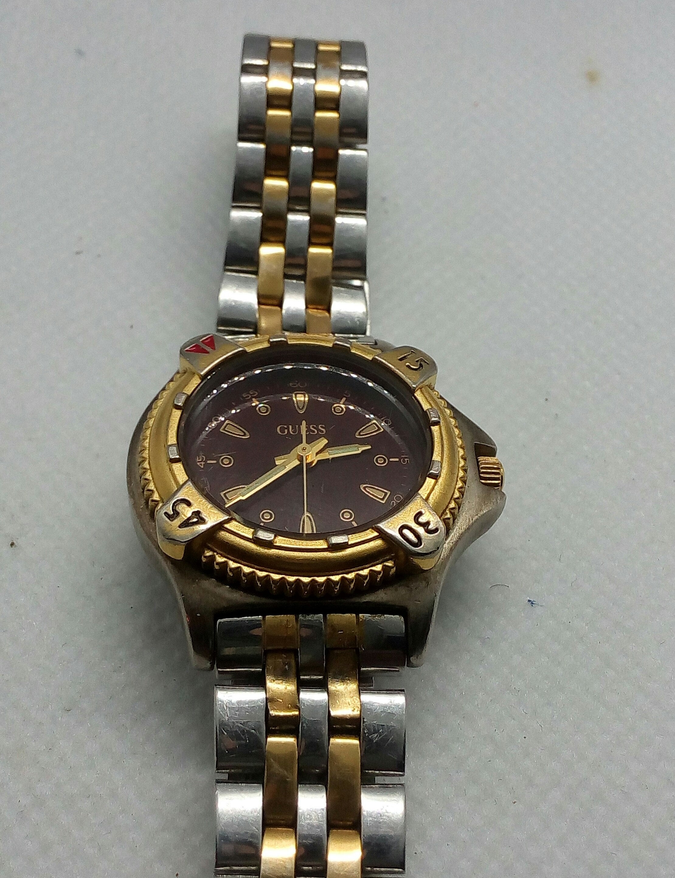 Guess watches gold plated sale