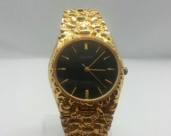 precision by gruen mens wrist watch