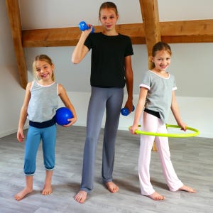 Girl long or cropped comfort pants yoga PDF sewing pattern size 2-16 ZEN