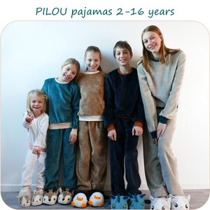 Unisex pyjama PDF naaipatroon maten 2-16 PILOU