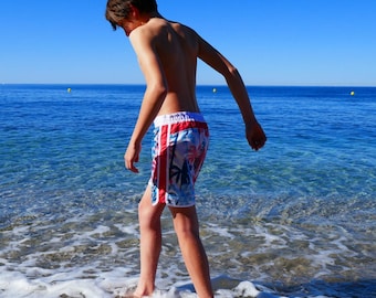 Boys swim shorts PDF sewing pattern sizes 2-16 HUANCHACO