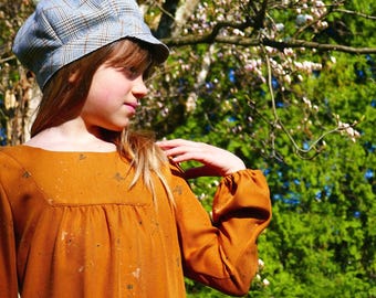 Girl blouse PDF sewing pattern size 2-16 OBELIE all seasons