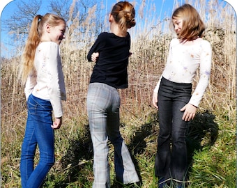 Jeggings PDF sewing pattern for girls size 2-16 GOTAN