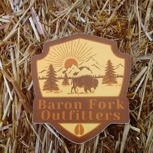 Buffalo Roam & Bison Crest Decal