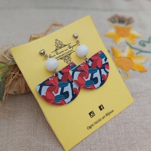 orecchini pendenti di carta ,regalo personalizzato,boucles d'oreilles,earrings,pendientes en papel, ohrringe, orecchini donna