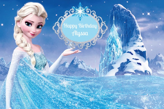 PRINTED Custom Frozen Birthday Party Backdrop Frozen Etsy PRINTED Custom Frozen Birthday Party Backdrop Frozen Etsy