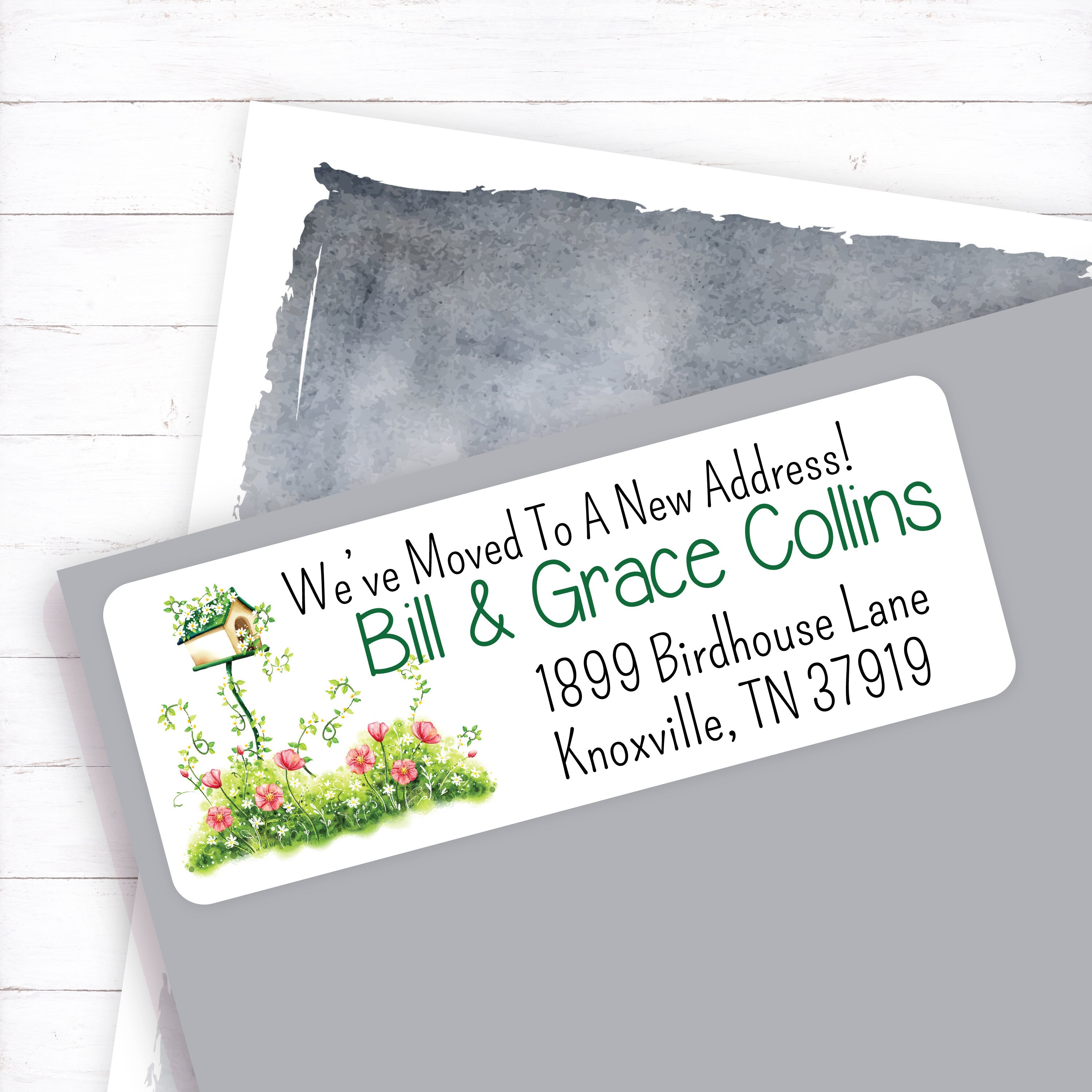 Moving house address labels