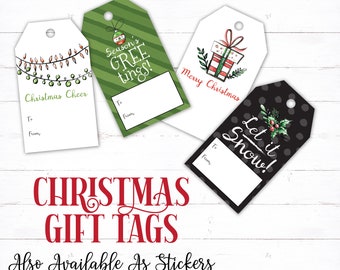 Christmas Gift Tag, Gift Tag, Christmas Tag, Present Tag, Christmas, Present Tag, To From, Christmas, Gift, Fun Tag, Pretty Tag, Present