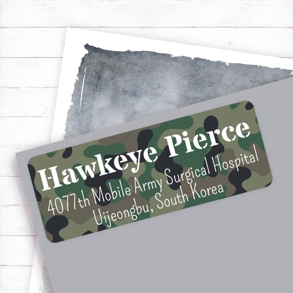 Army Address Labels Etsy