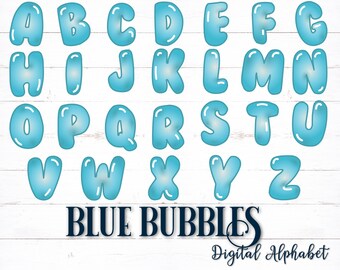 Bubble Letters Etsy