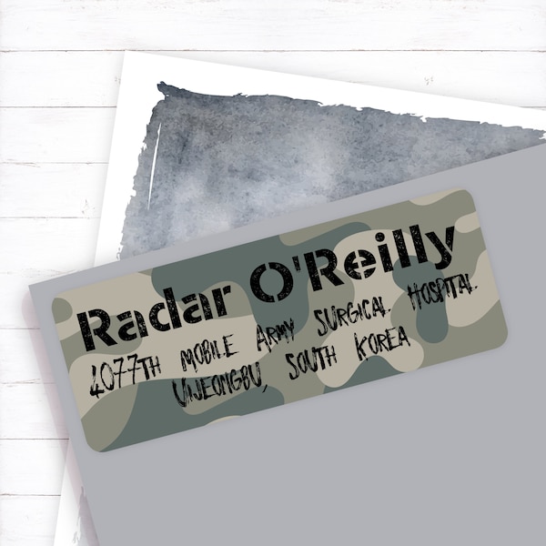 Army Address Labels Etsy