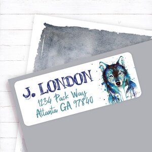 custom return, address labels, personalized return, address stickers, personalized address, wolf label, wolf, wolf pack, wolf love
