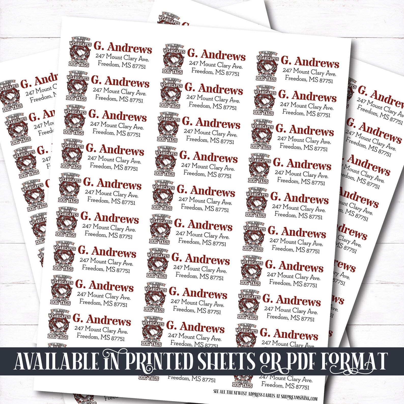 Custom return address labels personalized return address Etsy