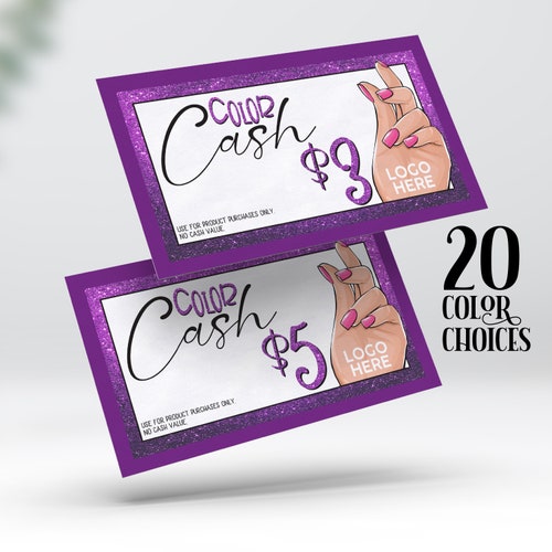Color Cash Etsy