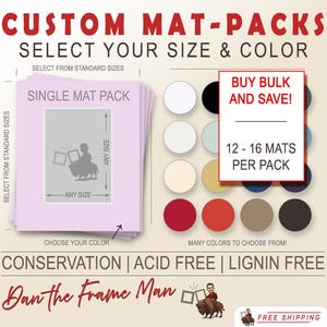 Conservation Mat Pack: Acid-Free Framing Mats, Bulk Set