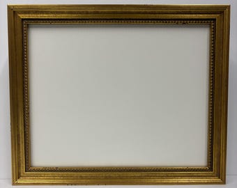 8x10 Distressed Gold, Solid Wood Picture Frame