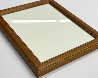 8x10 Oak, Solid Wood Picture Frame with Museum Glass