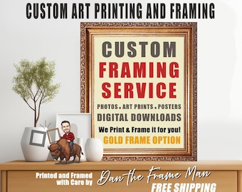 Custom Photo Print and Frame Service: Ready to Hang Wall Art