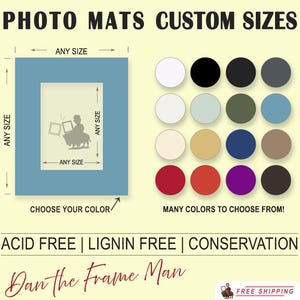 Custom Acid-Free Photo Mat: Conservation Framing Matboard