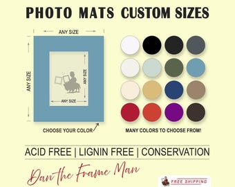 Custom Acid-Free Photo Mat: Conservation Framing Matboard
